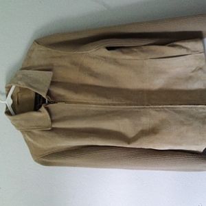 Fabio suede and knit jacket  size medium